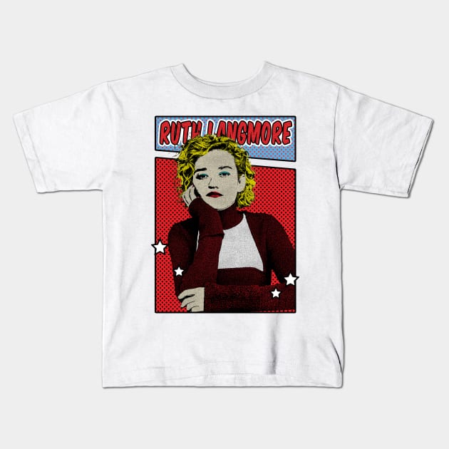 Ruth Langmore Pop Art Comic Style Kids T-Shirt by Flasher